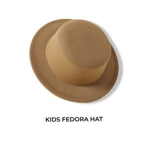 Kids Fedora Hat Beige